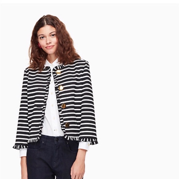 kate spade Jackets & Blazers - Kade Spade Broom Street Striped Jacket